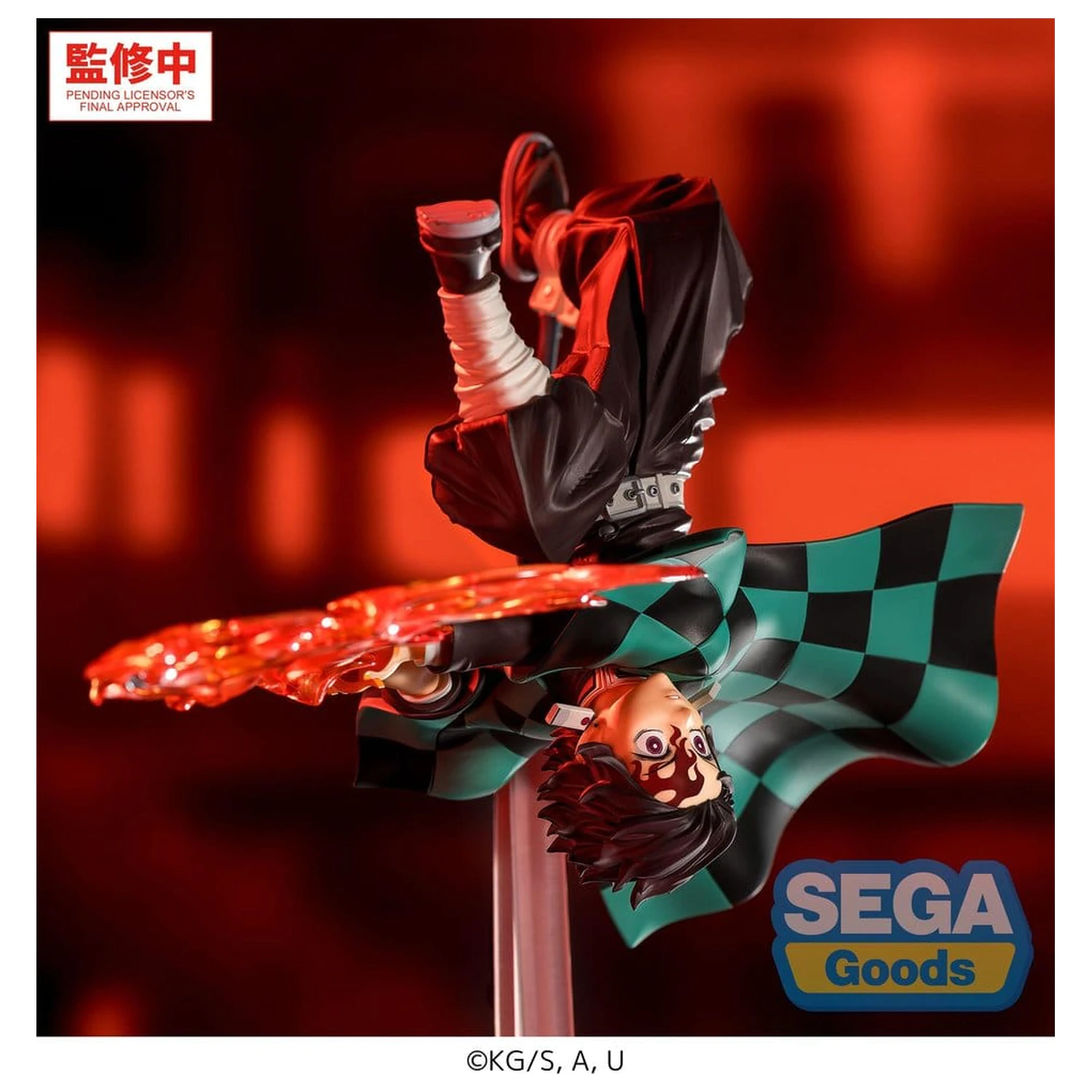 Demon Slayer: Kimetsu no Yaiba Luminasta PVC figúrka Tanjiro Kamado Hinokami Kagura Setting Sun Transformation 15 cm produktová fotografia