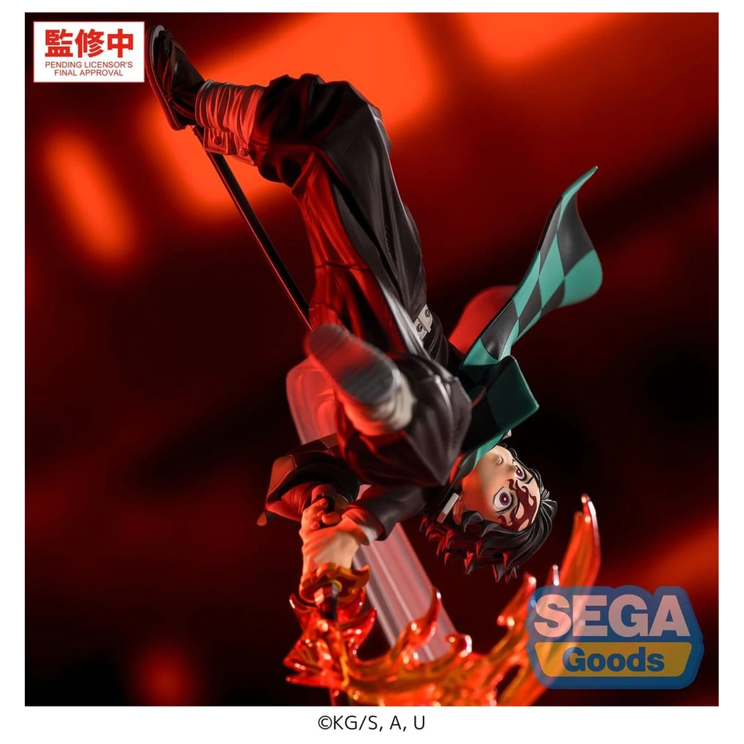 Demon Slayer: Kimetsu no Yaiba Luminasta PVC figúrka Tanjiro Kamado Hinokami Kagura Setting Sun Transformation 15 cm produktová fotografia
