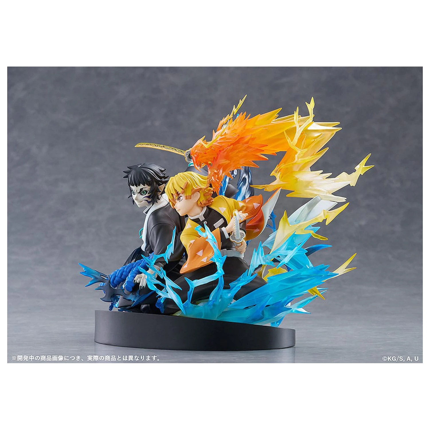 Demon Slayer: Kimetsu no Yaiba PVC socha Zenitsu Agatsuma & Kaigaku 15 cm produktová fotografia