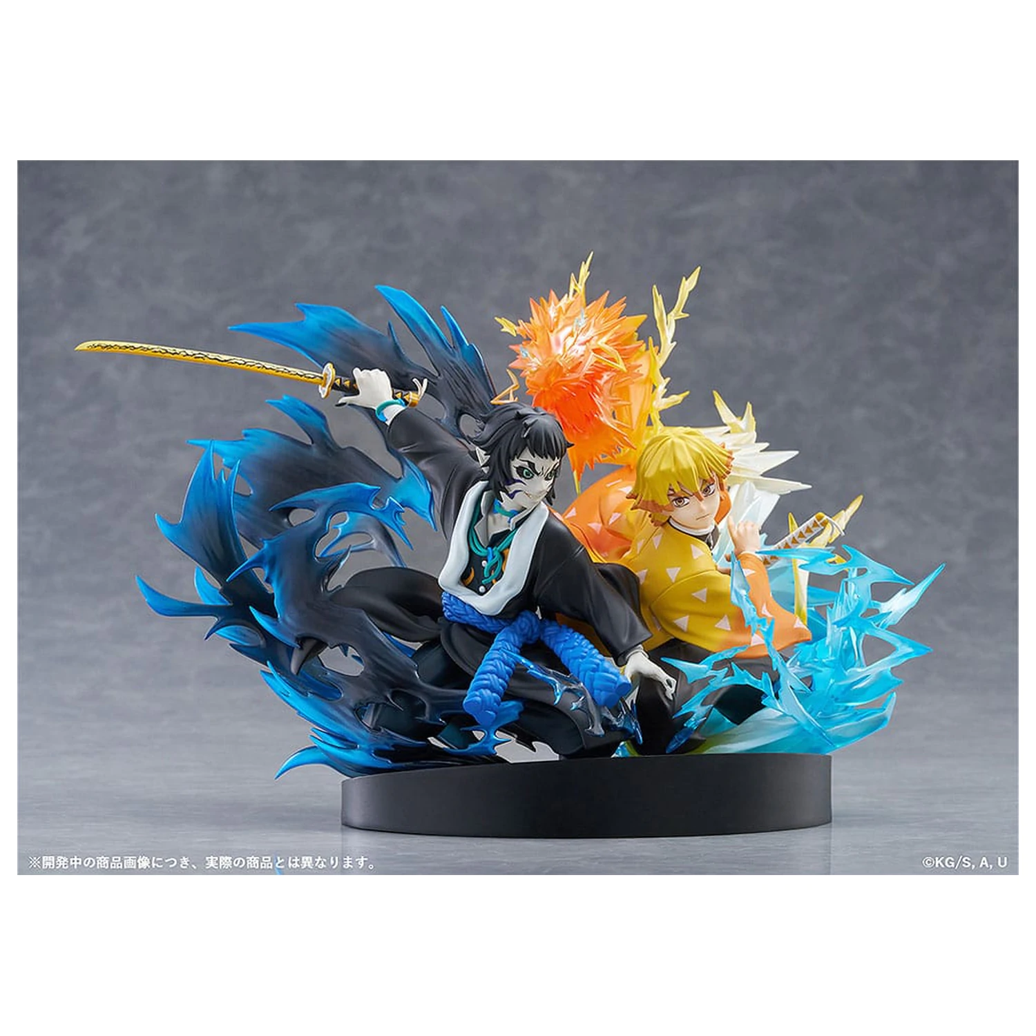 Demon Slayer: Kimetsu no Yaiba PVC socha Zenitsu Agatsuma & Kaigaku 15 cm produktová fotografia