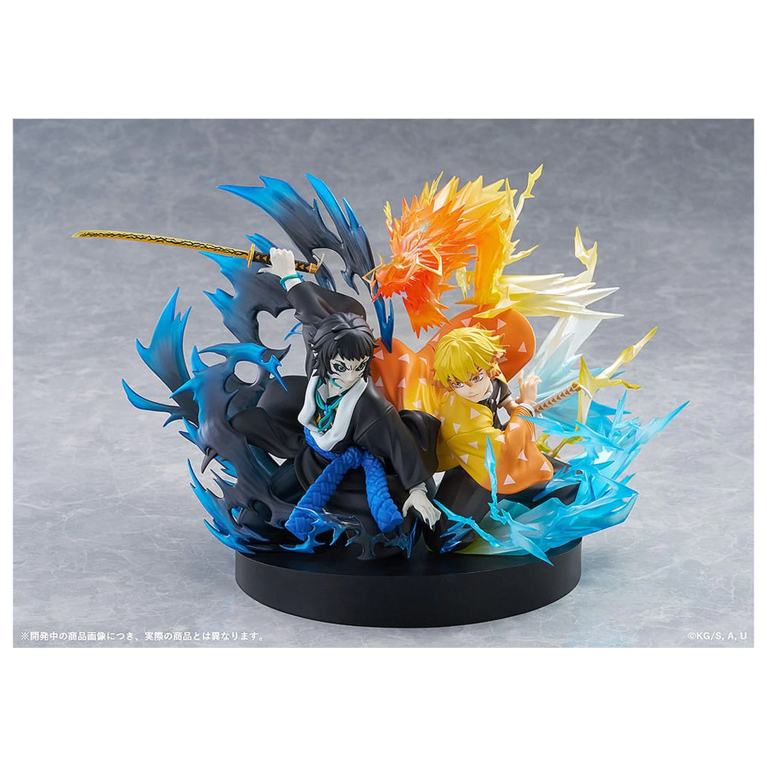 Demon Slayer: Kimetsu no Yaiba PVC socha Zenitsu Agatsuma & Kaigaku 15 cm produktová fotografia