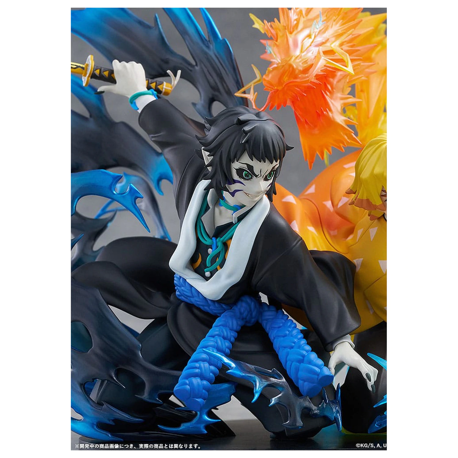 Demon Slayer: Kimetsu no Yaiba PVC socha Zenitsu Agatsuma & Kaigaku 15 cm produktová fotografia
