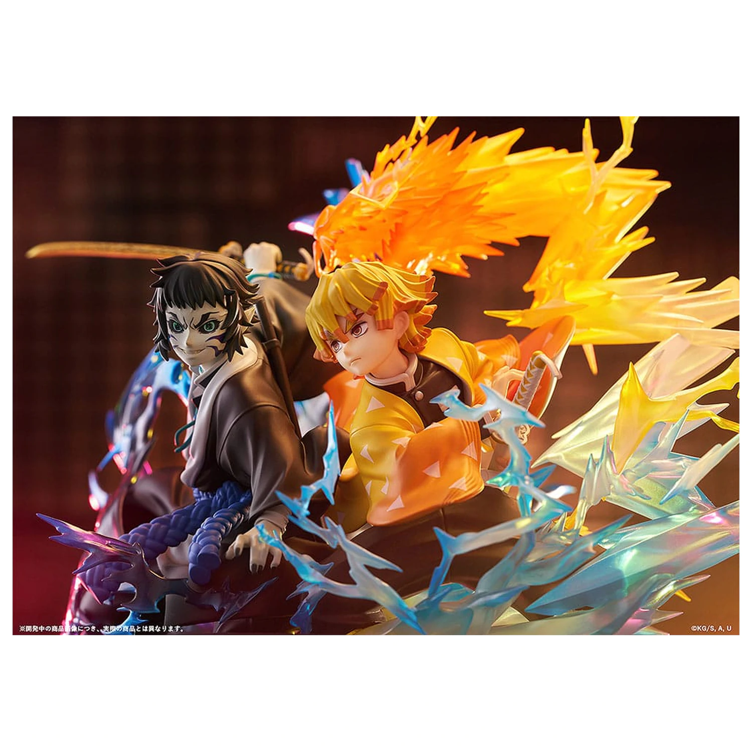 Demon Slayer: Kimetsu no Yaiba PVC socha Zenitsu Agatsuma & Kaigaku 15 cm produktová fotografia