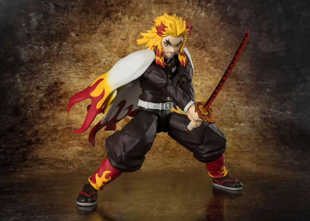 Demon Slayer: Kimetsu no Yaiba S.H.Figuarts Akčná Figúrka Kyojuro Rengoku 15 cm produktová fotografia