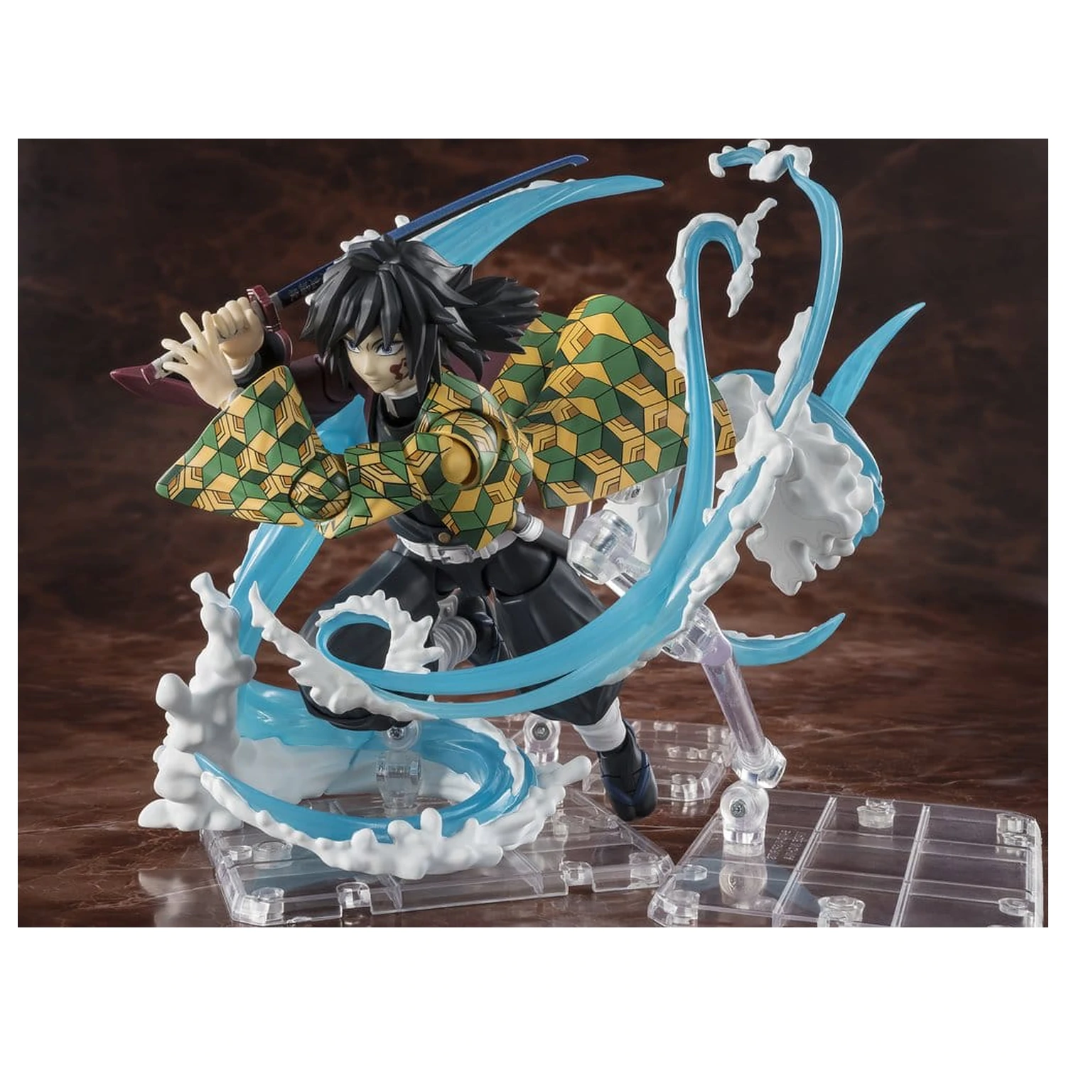 Demon Slayer: Kimetsu no Yaiba S.H. Figuarts súprava príslušenstva Tanjiro Kamado & Giyu Tomioka Water Breathing voliteľné diely súpravy produktová fotografia