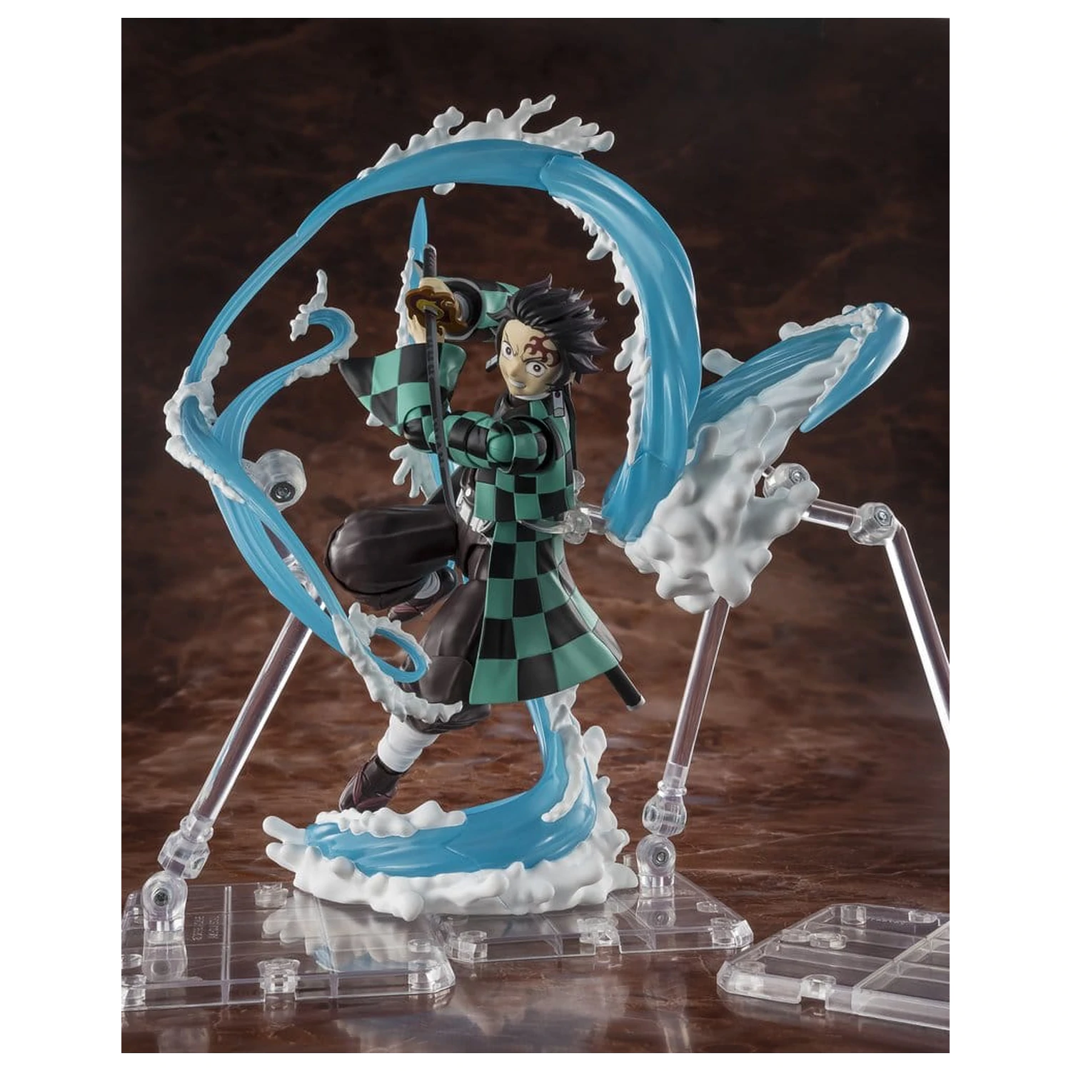 Demon Slayer: Kimetsu no Yaiba S.H. Figuarts súprava príslušenstva Tanjiro Kamado & Giyu Tomioka Water Breathing voliteľné diely súpravy produktová fotografia
