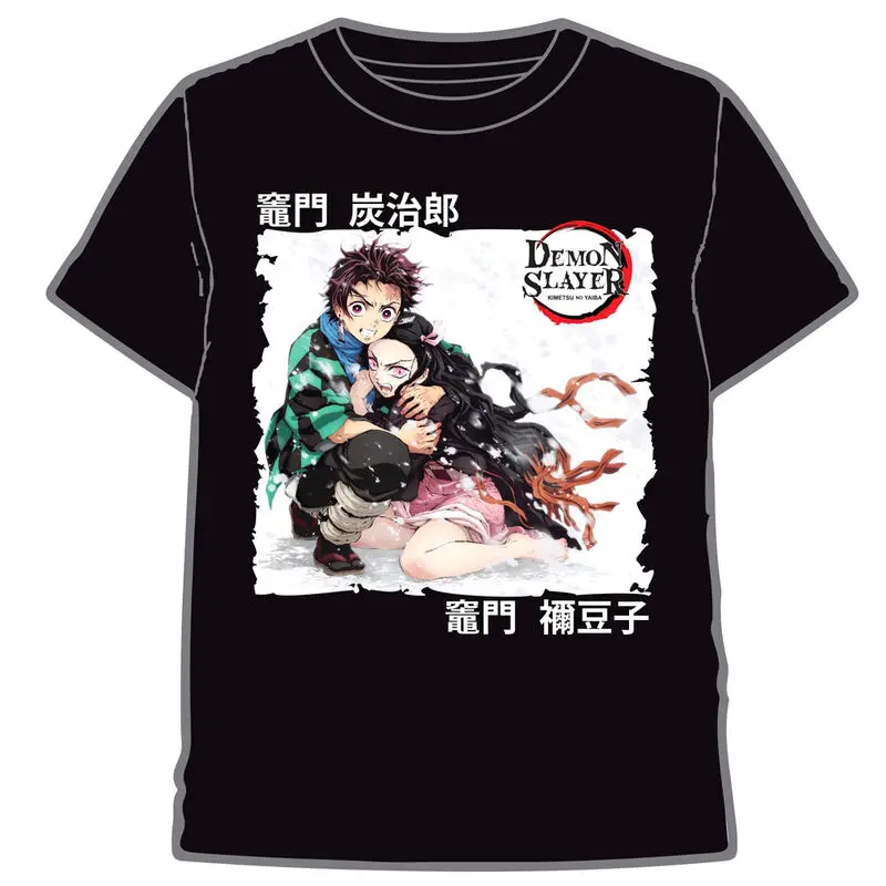 Demon Slayer Kimetsu No Yaiba tričko dospelí Tanjiro a Nezuko termékfotó