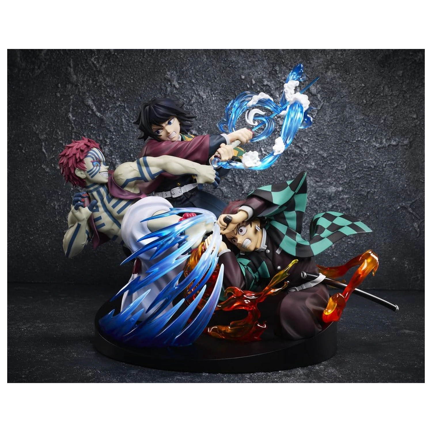 Demon Slayer: Kimetsu no Yaiba PVC Figúrka Tanjiro Kamado & Giyu Tomioka & Akaza 13 cm produktová fotografia