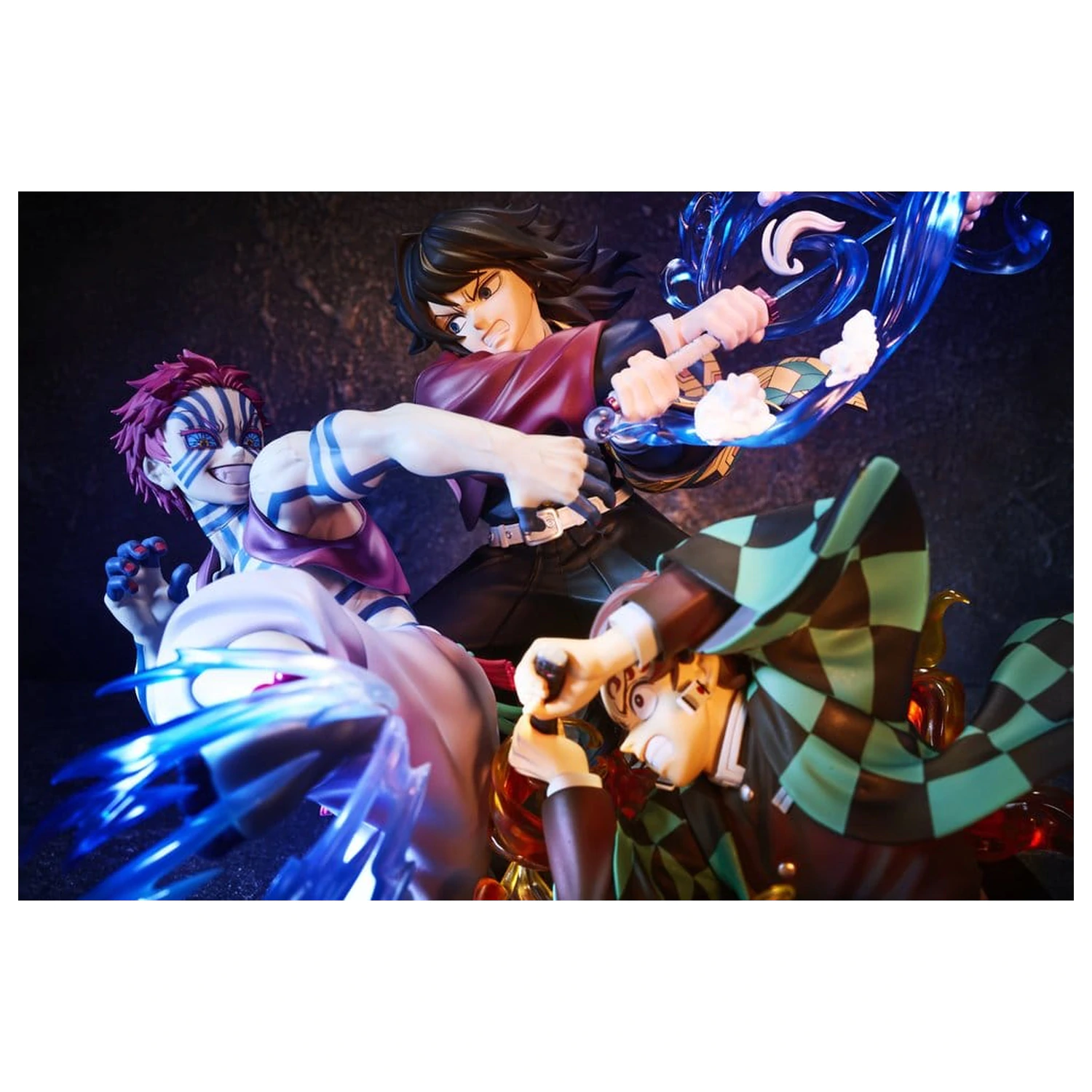 Demon Slayer: Kimetsu no Yaiba PVC Figúrka Tanjiro Kamado & Giyu Tomioka & Akaza 13 cm produktová fotografia