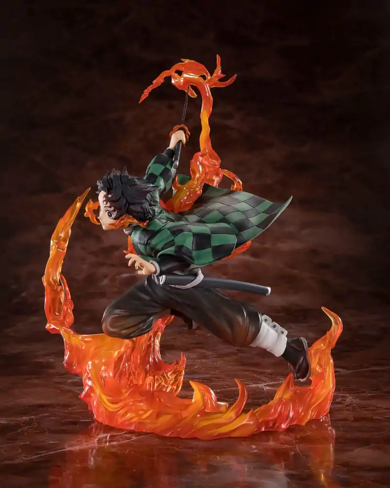 Demon Slayer Kimetsu no Yaiba Tanjiro Kamado Kyojuro Rengokus Sword Guard figúrka 19,5 cm produktová fotografia