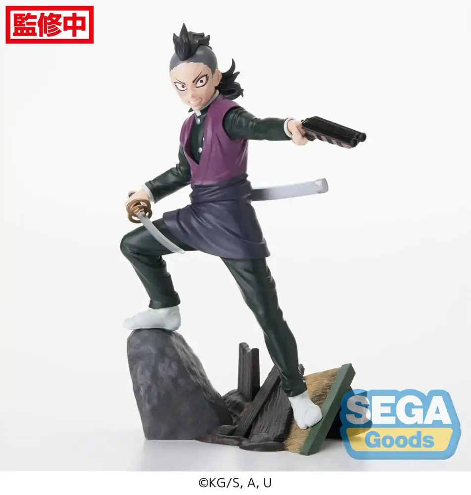 Demon Slayer: Kimetsu no Yaiba Xross Link Anime PVC figúrka Genya Shinazugawa -Swordsmith Village Arc- 15 cm termékfotó