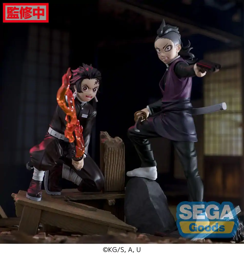 Demon Slayer: Kimetsu no Yaiba Xross Link Anime PVC figúrka Genya Shinazugawa -Swordsmith Village Arc- 15 cm termékfotó