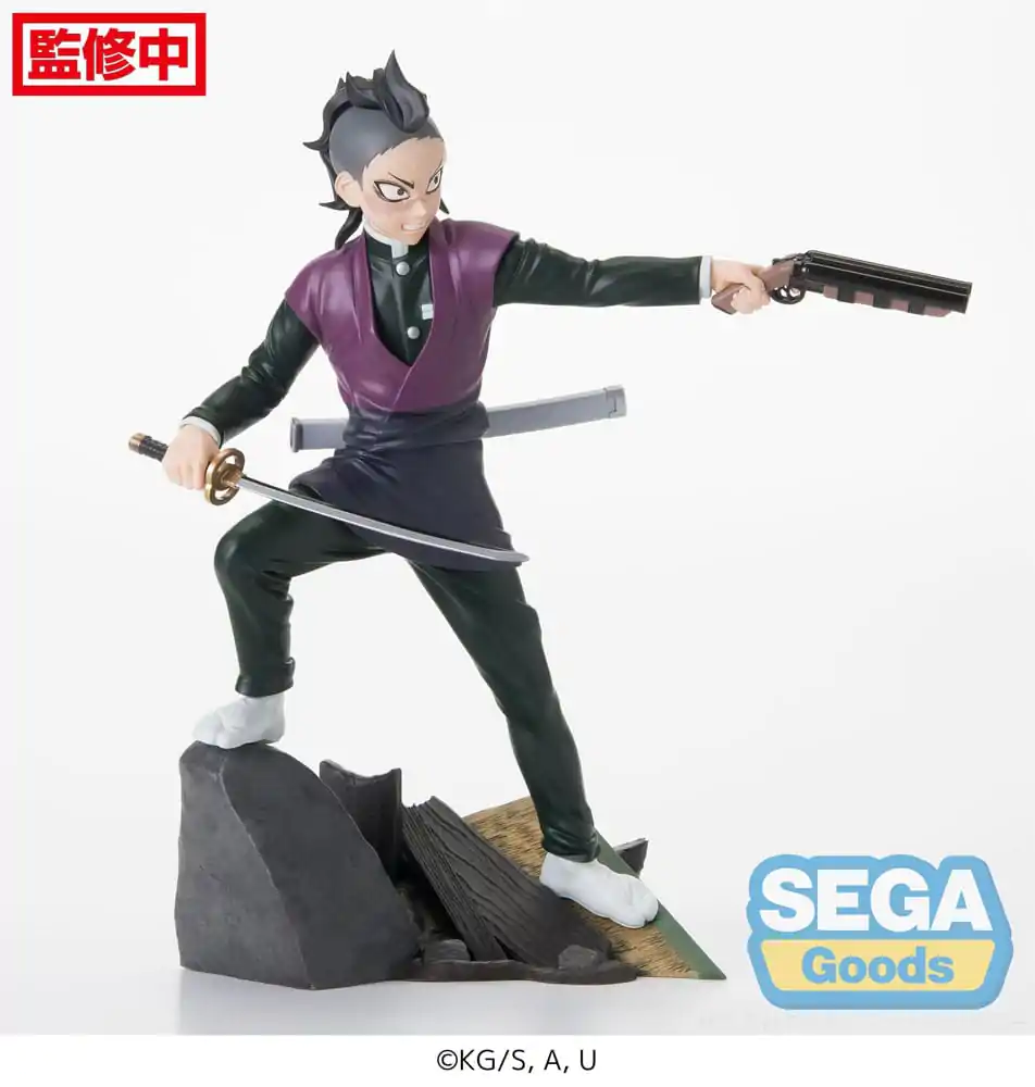 Demon Slayer: Kimetsu no Yaiba Xross Link Anime PVC figúrka Genya Shinazugawa -Swordsmith Village Arc- 15 cm termékfotó