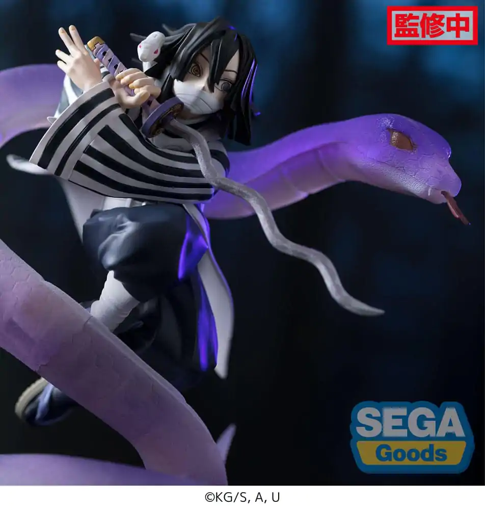 Demon Slayer: Kimetsu no Yaiba Xross Link Anime PVC Figúrka Obanai Iguro Hashira Training Arc 14 cm termékfotó