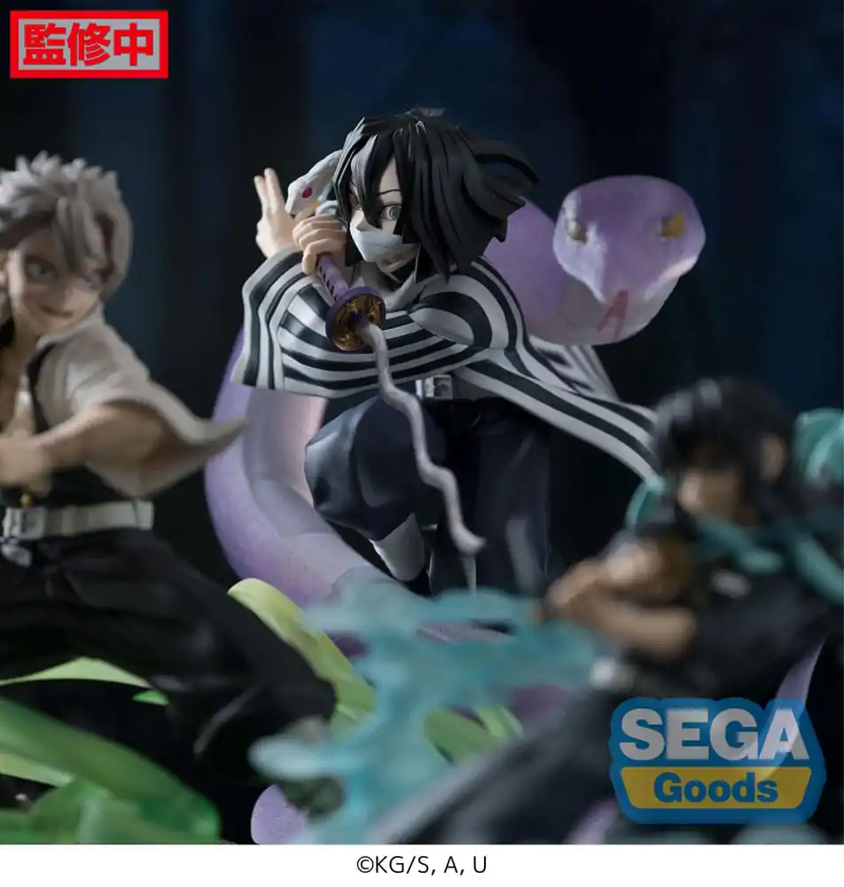 Demon Slayer: Kimetsu no Yaiba Xross Link Anime PVC Figúrka Obanai Iguro Hashira Training Arc 14 cm termékfotó