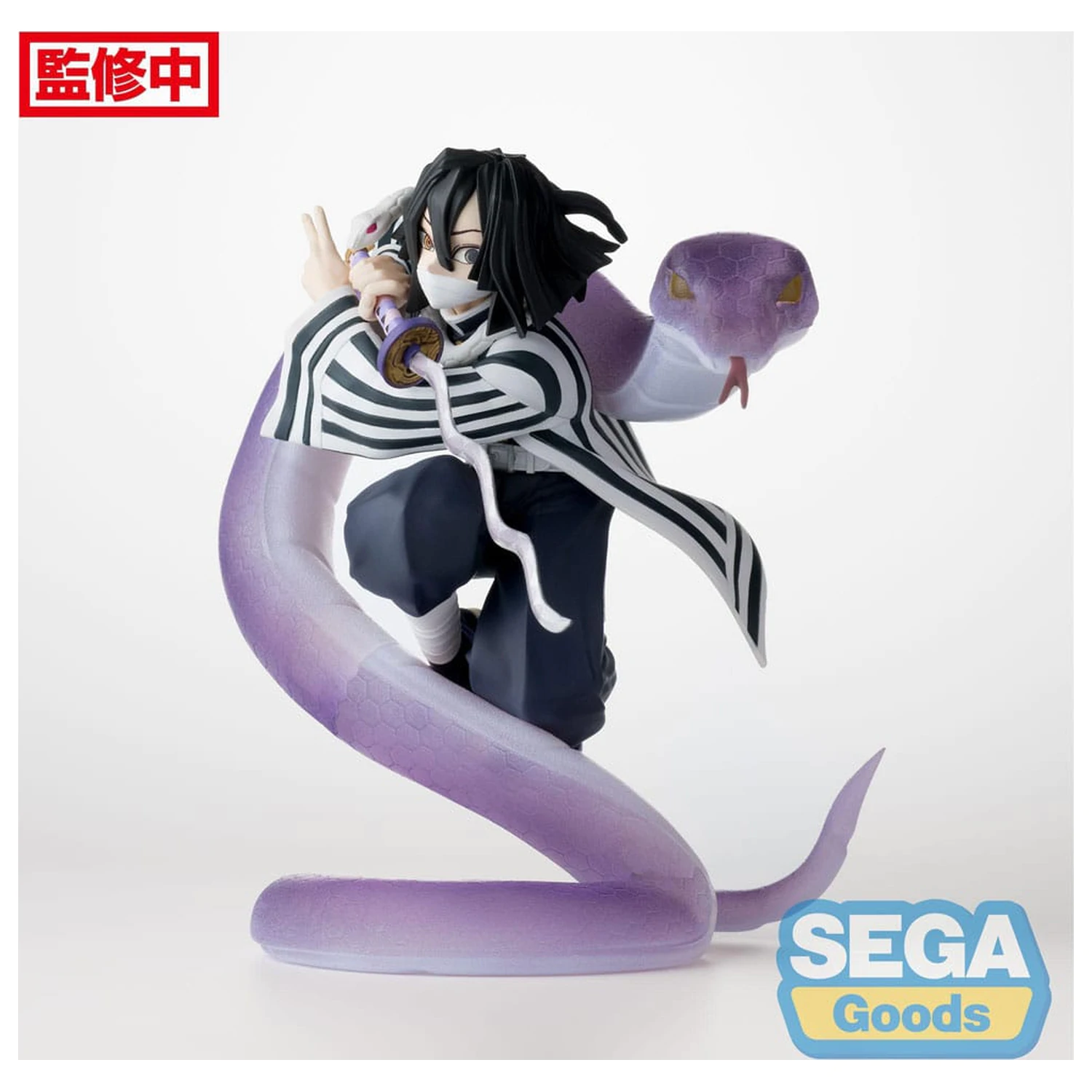 Demon Slayer: Kimetsu no Yaiba Xross Link Anime PVC Socha Obanai Iguro Hashira Training Arc 14 cm produktová fotografia