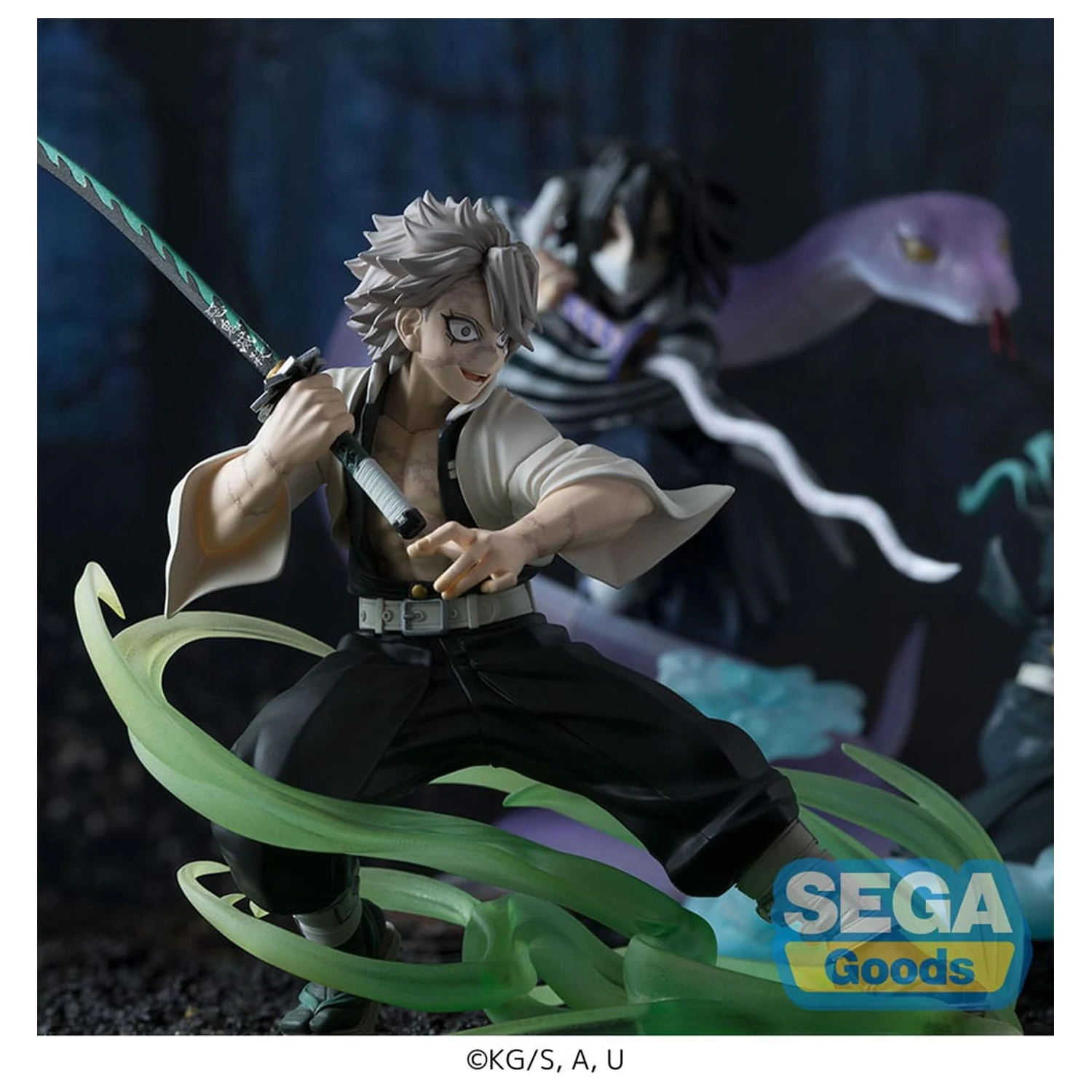 Demon Slayer: Kimetsu no Yaiba Xross Link Anime PVC socha Sanemi Shinazugawa Hashira Training Arc 12 cm produktová fotografia