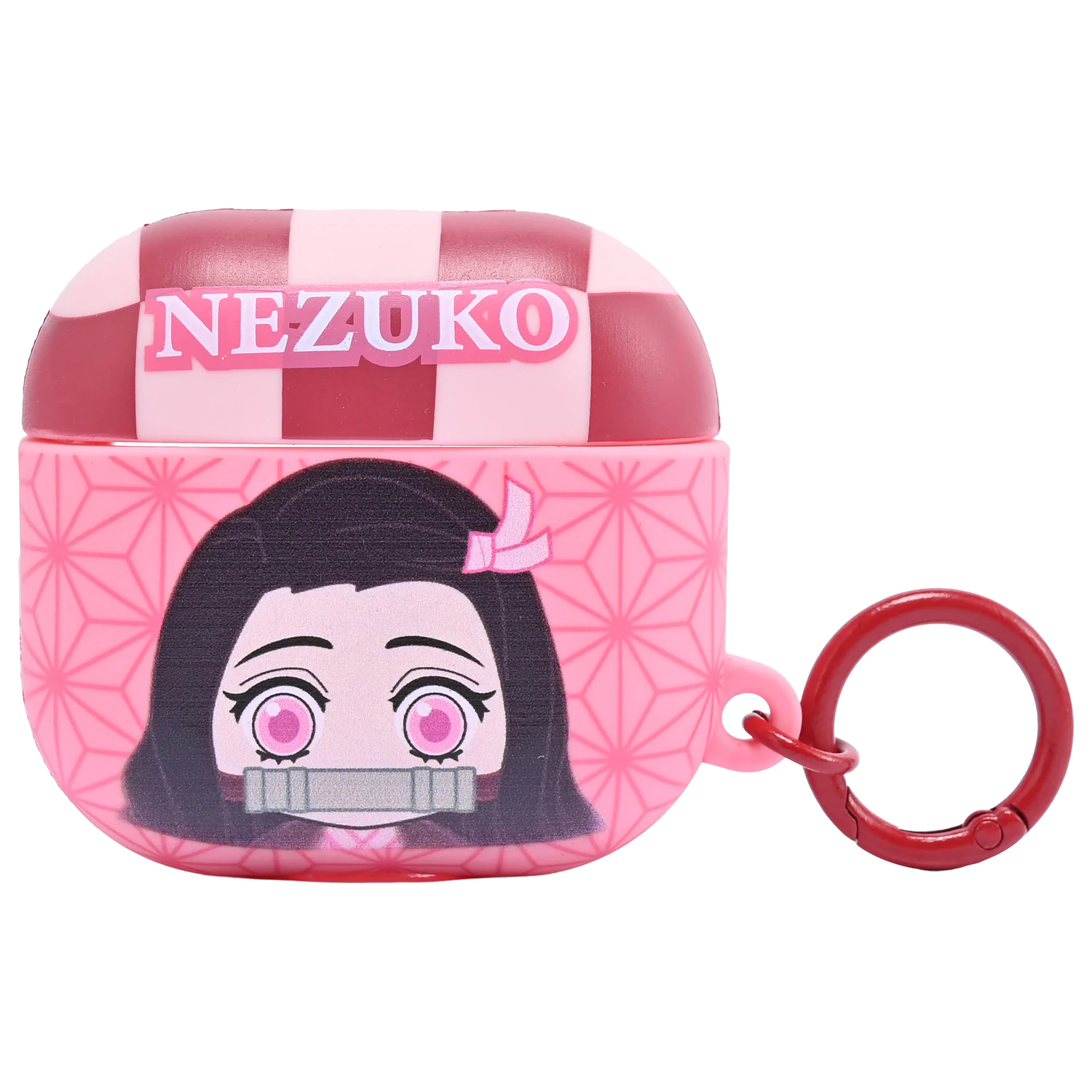 Demon Slayer Nezuko 3D penové puzdro AirPods s klipom na tašku produktová fotografia