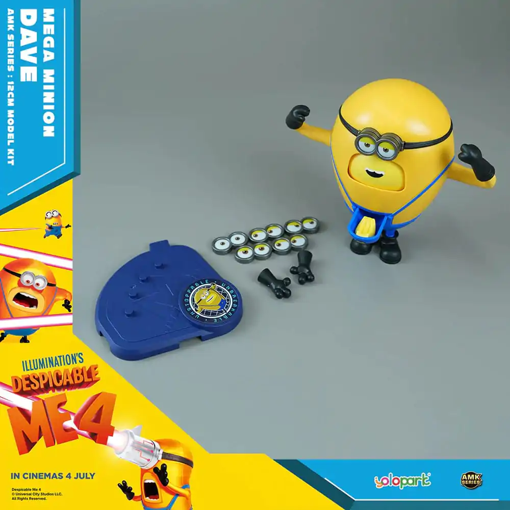 Despicable Me 4 AMK Series Plastiková modelová stavebnica Super Dave 12 cm produktová fotografia