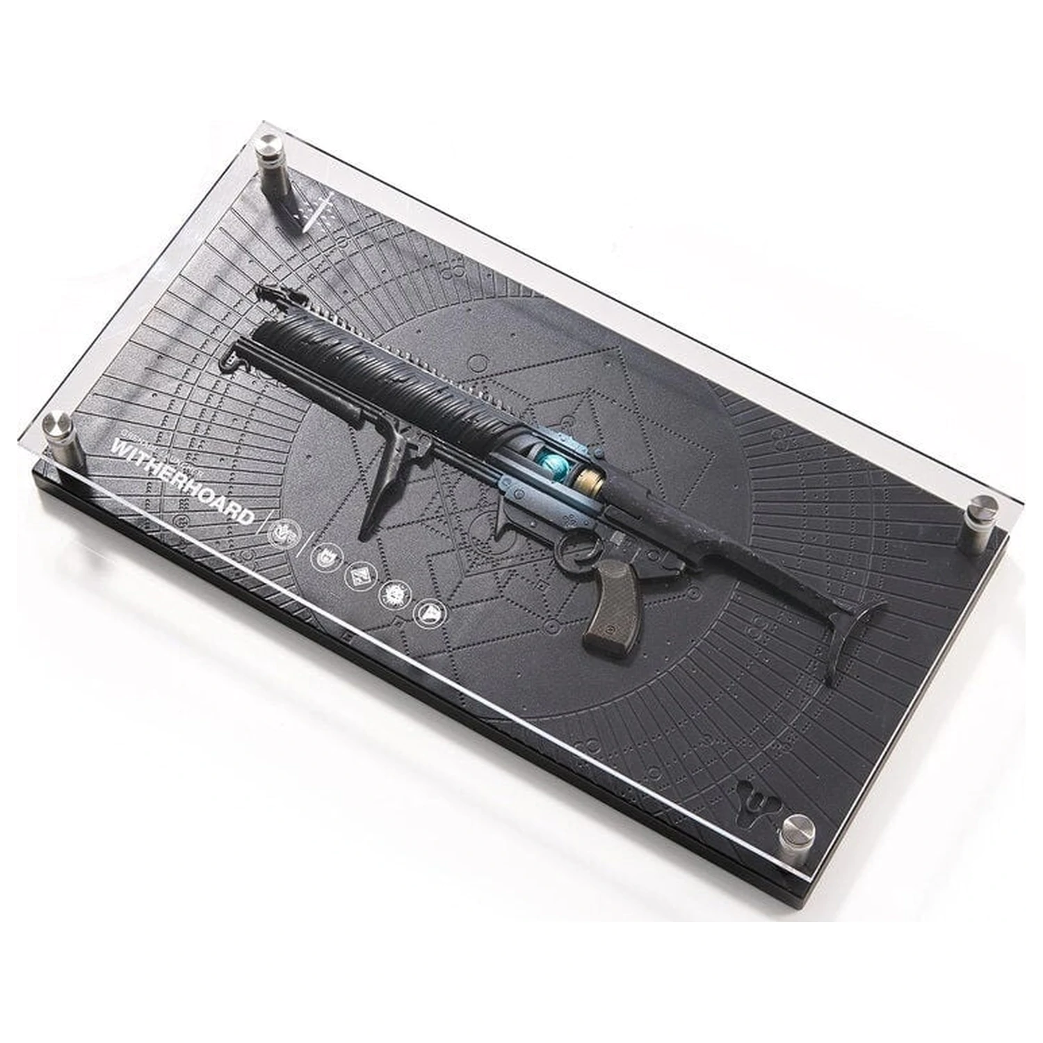Destiny 2 Witherhoard Exotic Weapon replika plakety produktová fotografia