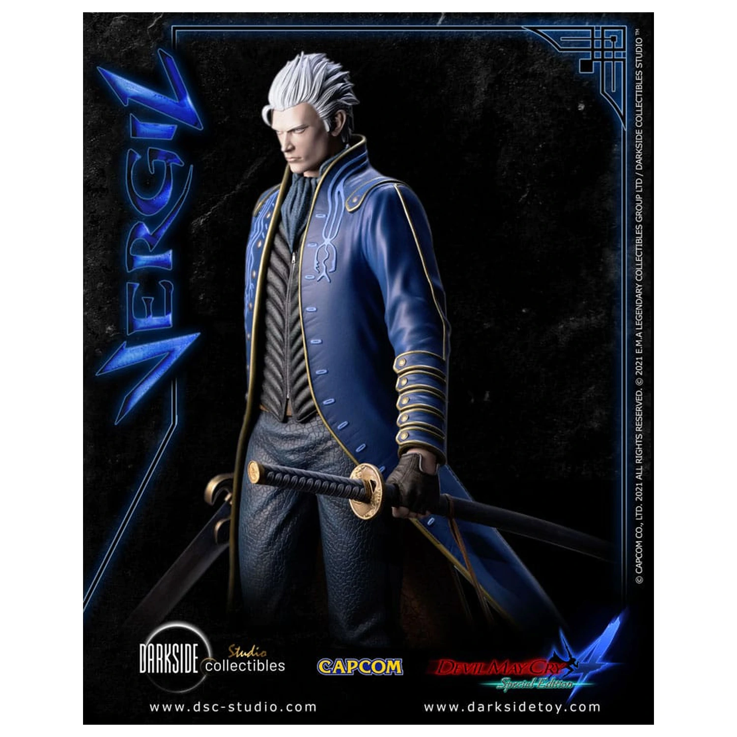 Devil May Cry 4 Prémiová Socha 1/4 Vergil 51 cm produktová fotografia