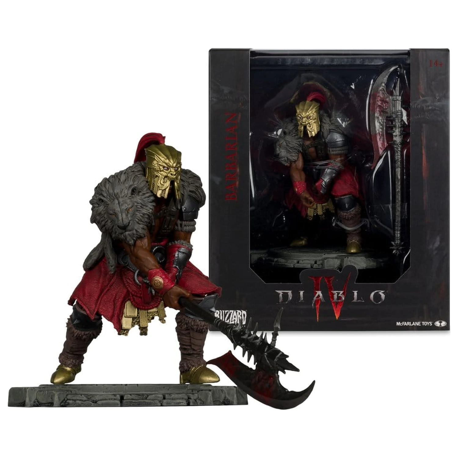 Diablo IV 1/12 Scale Limited Edition Posed figúrka Barbarian 12 cm produktová fotografia