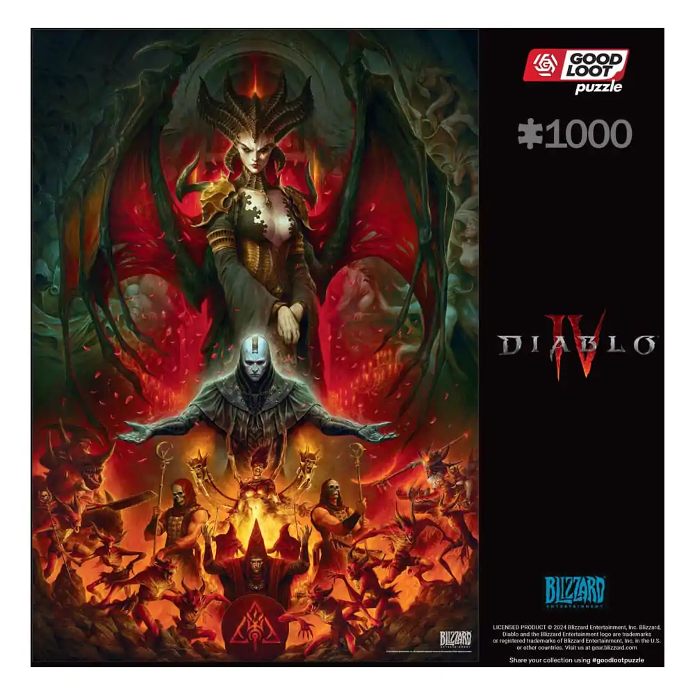 Diablo IV Herná skladacia puzzle Lilith Composition (1000 kusov) termékfotó