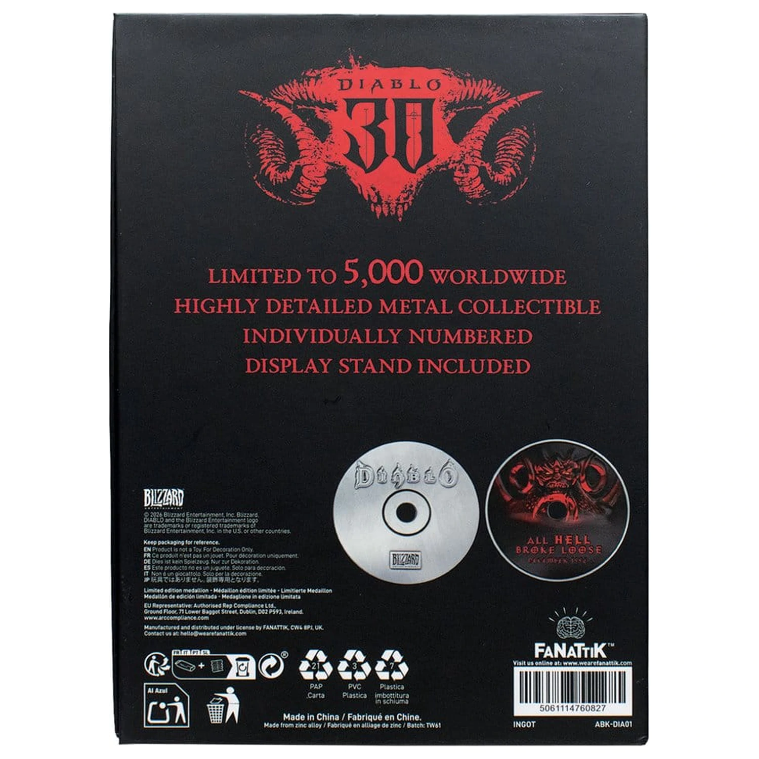 Diablo Replica 30th Anniversary CD-ROM limitovaná edícia 11 cm produktová fotografia