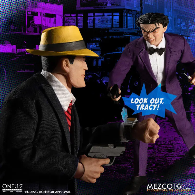 Dick Tracy akčné figúrky 1/12 Dick Tracy vs. Flattop dobozszett 17 cm termékfotó