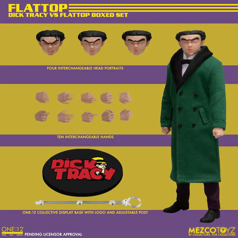 Dick Tracy akčné figúrky 1/12 Dick Tracy vs. Flattop dobozszett 17 cm termékfotó