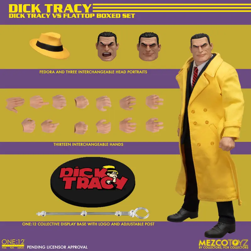 Dick Tracy akčné figúrky 1/12 Dick Tracy vs. Flattop dobozszett 17 cm termékfotó