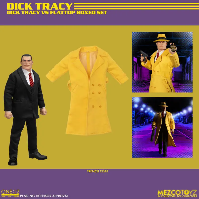 Dick Tracy akčné figúrky 1/12 Dick Tracy vs. Flattop dobozszett 17 cm termékfotó