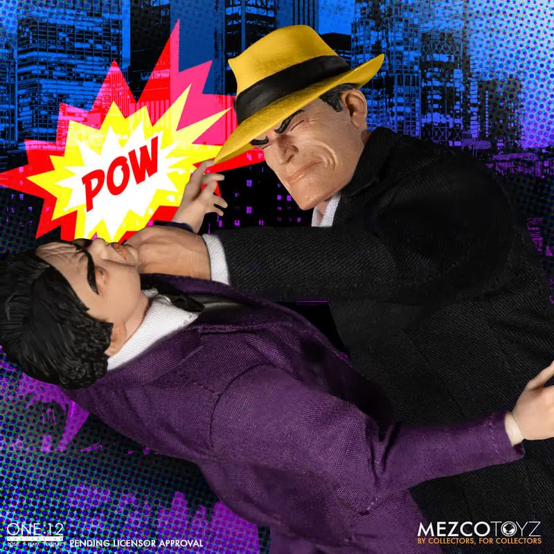 Dick Tracy akčné figúrky 1/12 Dick Tracy vs. Flattop dobozszett 17 cm termékfotó