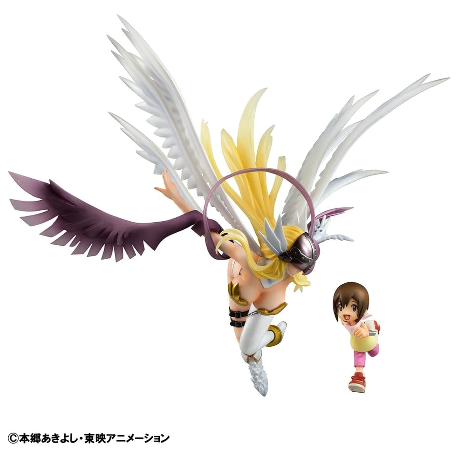 Digimon Adventure Precious G.E.M. Series PVC Socha Angewomon & Hikari Yagami 22 cm produktová fotografia