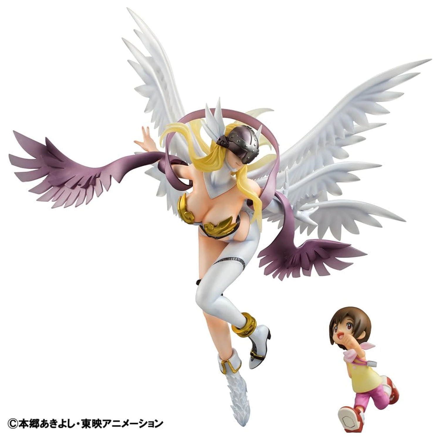 Digimon Adventure Precious G.E.M. Series PVC Socha Angewomon & Hikari Yagami 22 cm produktová fotografia