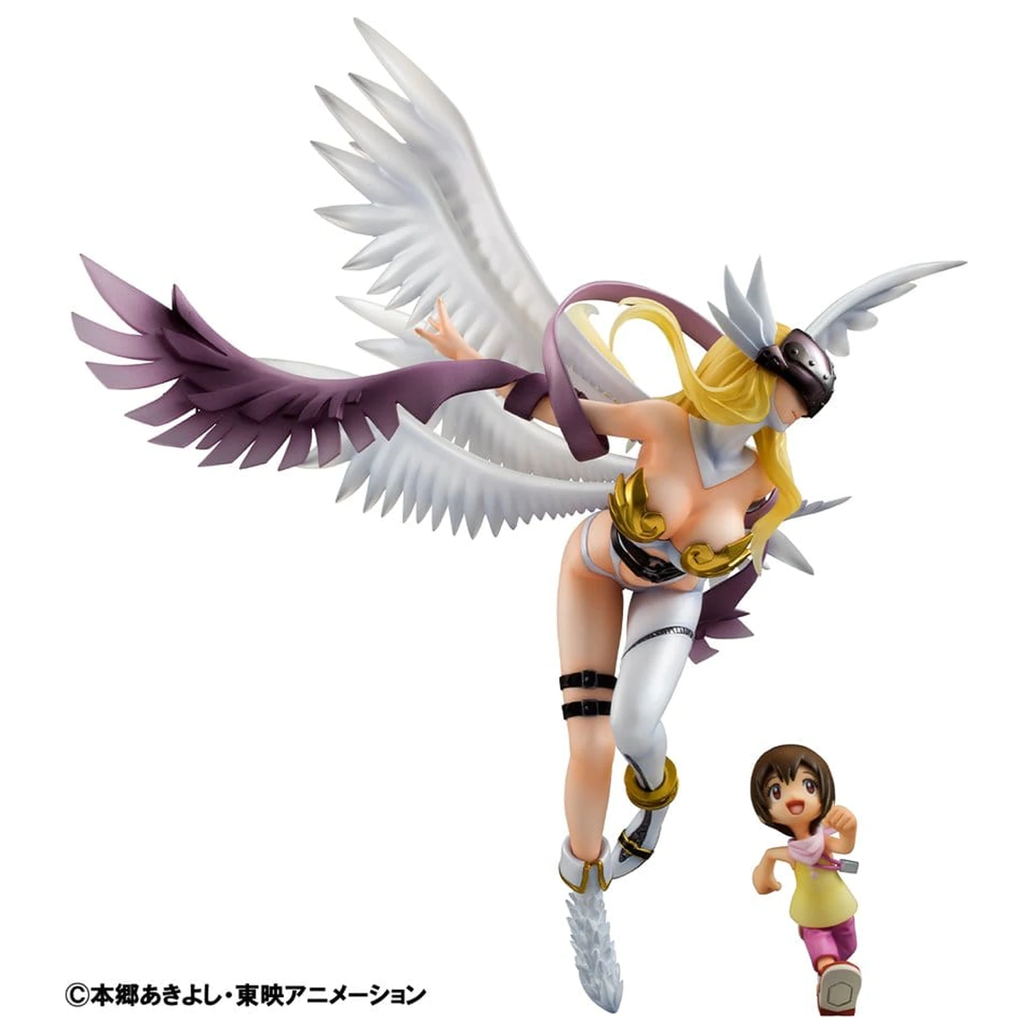 Digimon Adventure Precious G.E.M. Series PVC Socha Angewomon & Hikari Yagami 22 cm produktová fotografia