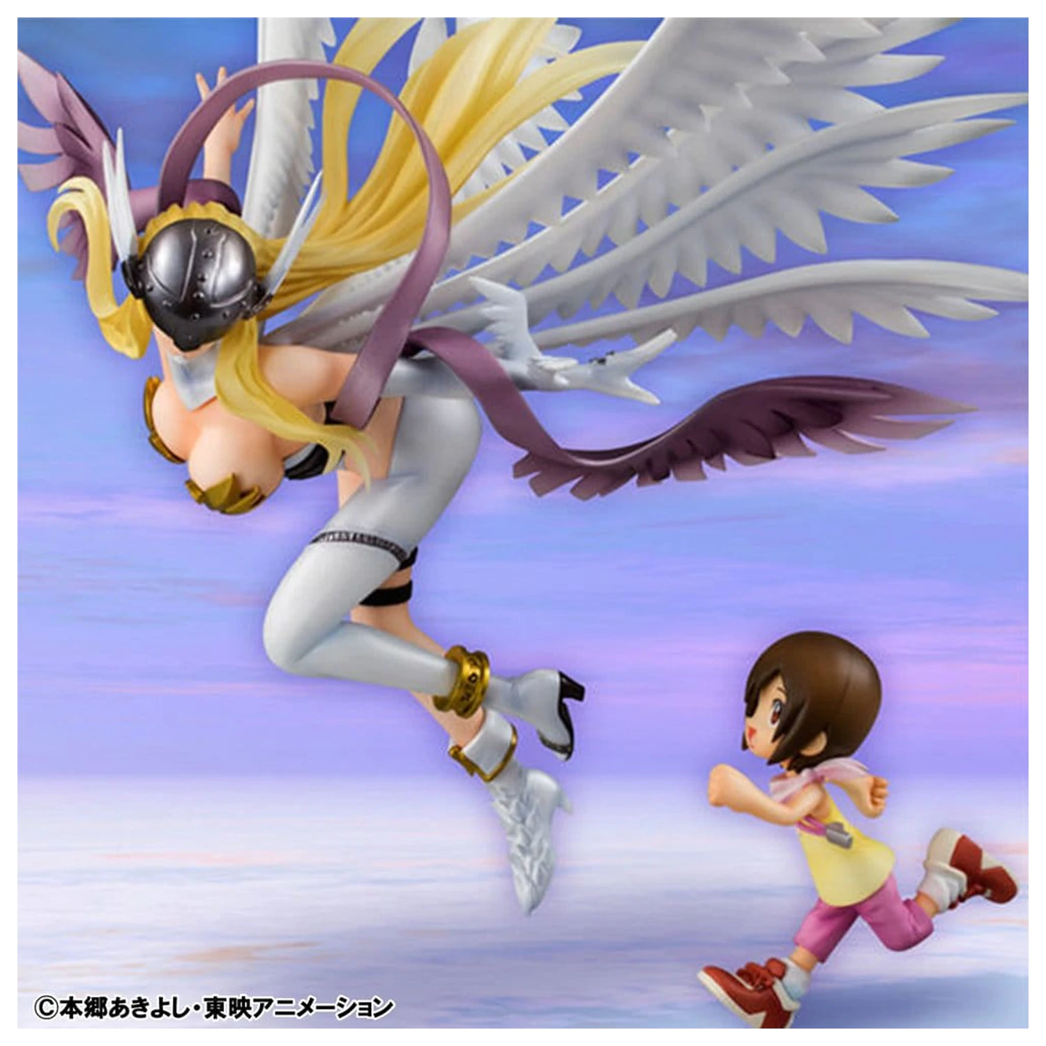Digimon Adventure Precious G.E.M. Series PVC Socha Angewomon & Hikari Yagami 22 cm produktová fotografia