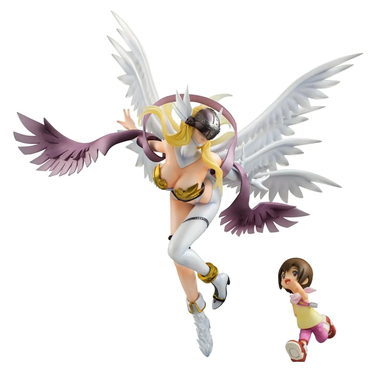 Digimon Adventure Precious G.E.M. Series PVC Socha Angewomon & Hikari Yagami 22 cm produktová fotografia