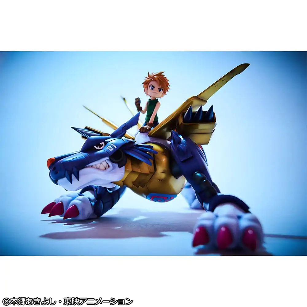 Digimon Adventure Precious G.E.M. Series PVC Socha Metal Garurumon & Ishida Yamato 30 cm produktová fotografia