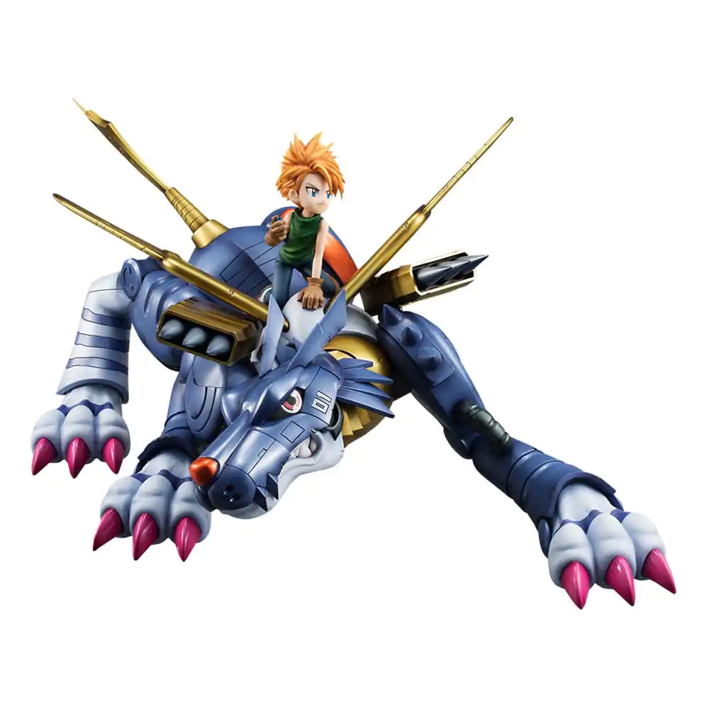 Digimon Adventure Precious G.E.M. Series PVC Socha Metal Garurumon & Ishida Yamato 30 cm produktová fotografia