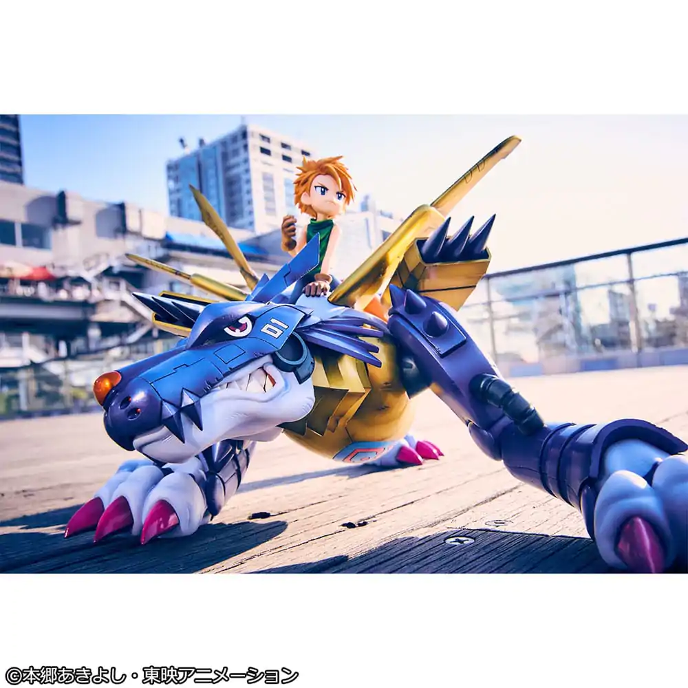 Digimon Adventure Precious G.E.M. Series PVC Socha Metal Garurumon & Ishida Yamato 30 cm produktová fotografia