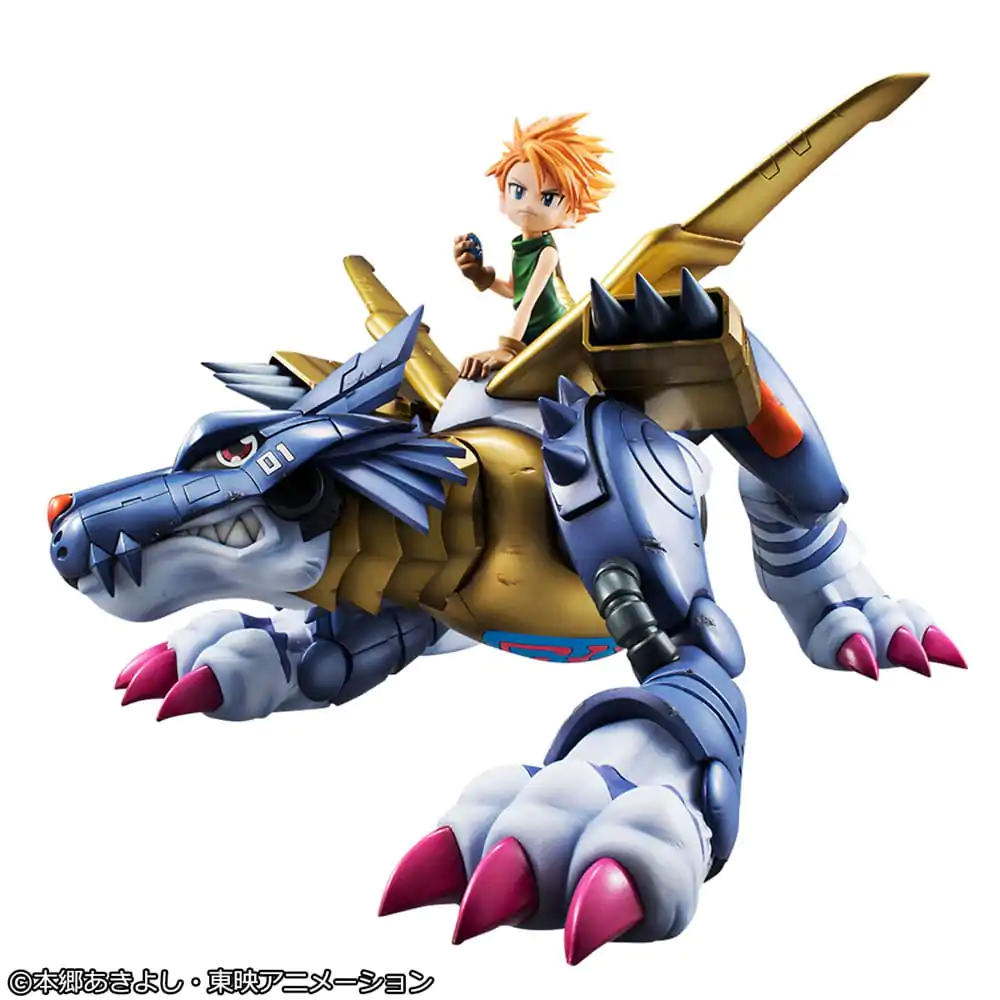 Digimon Adventure Precious G.E.M. Series PVC Socha Metal Garurumon & Ishida Yamato 30 cm produktová fotografia