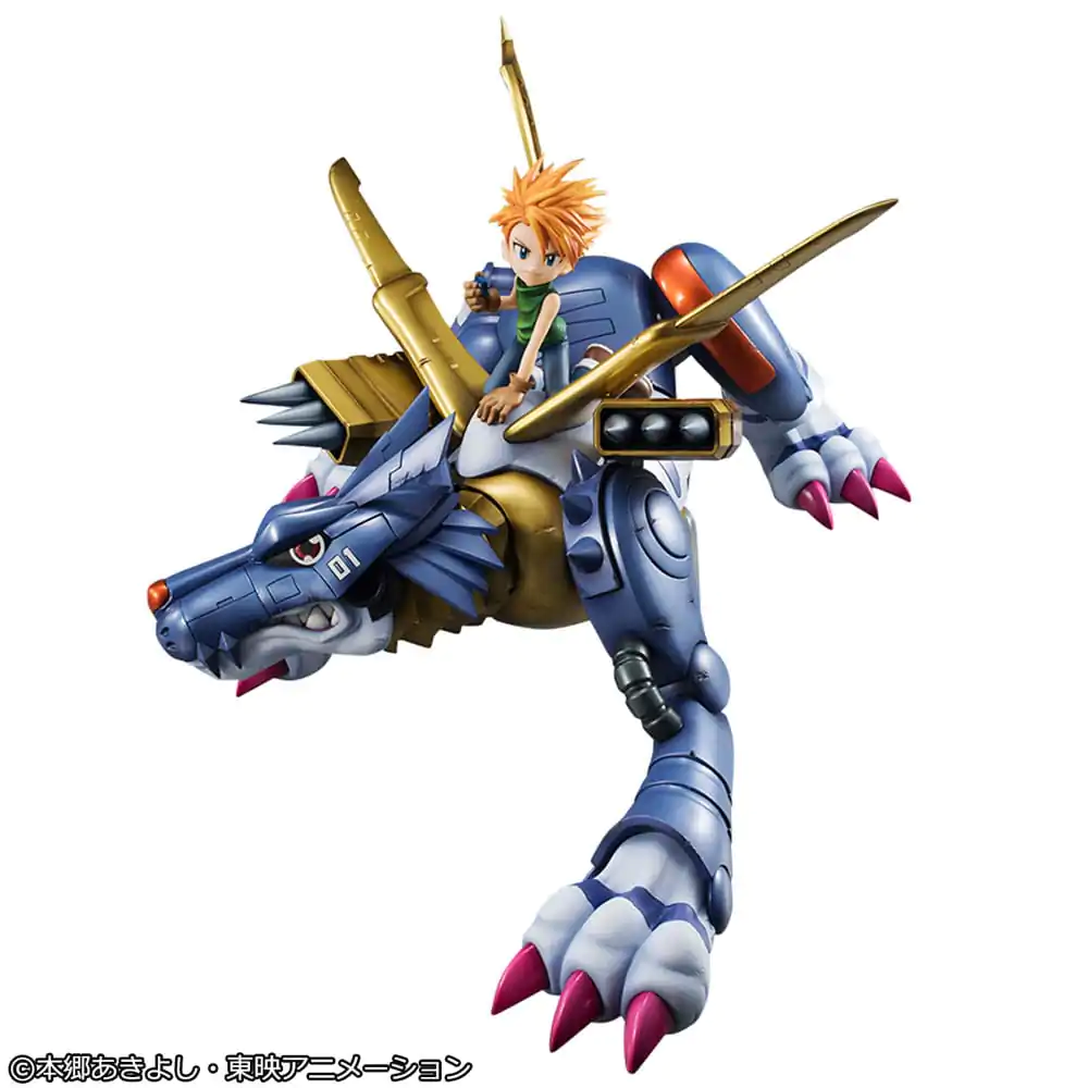 Digimon Adventure Precious G.E.M. Series PVC Socha Metal Garurumon & Ishida Yamato 30 cm produktová fotografia