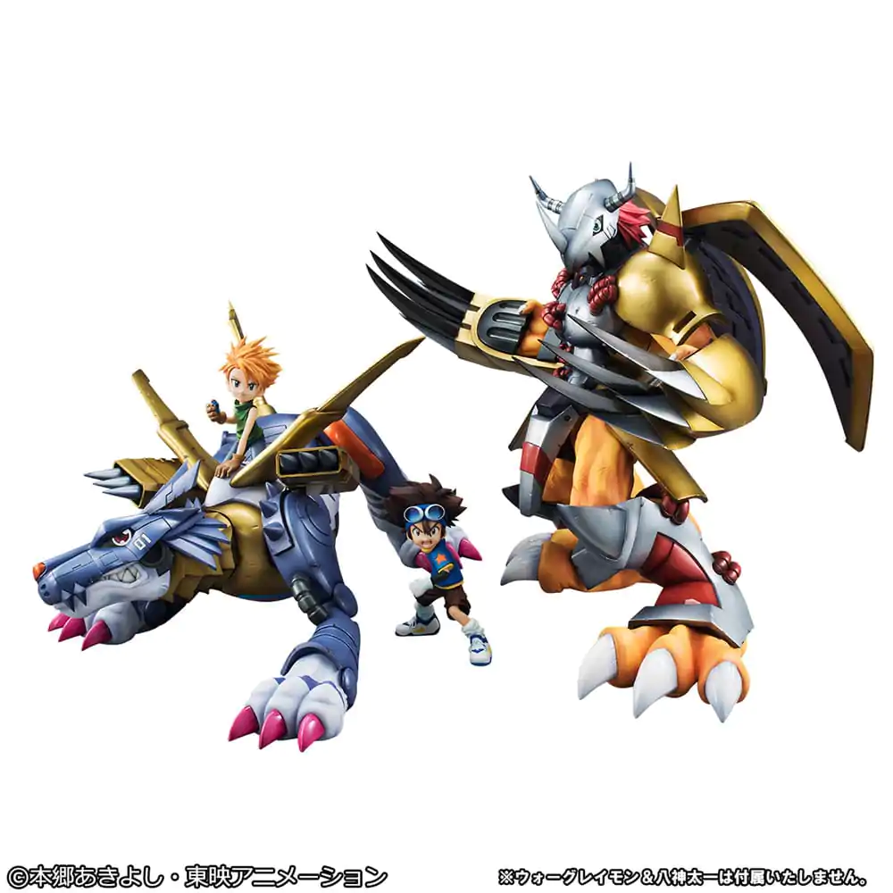 Digimon Adventure Precious G.E.M. Series PVC Socha Metal Garurumon & Ishida Yamato 30 cm produktová fotografia