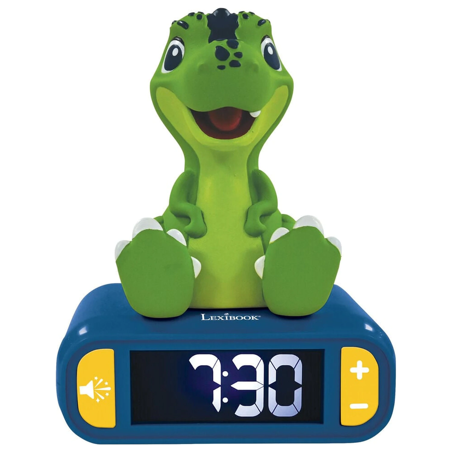 Dinosaurus 3D nočné svetlo digitálny budík produktová fotografia