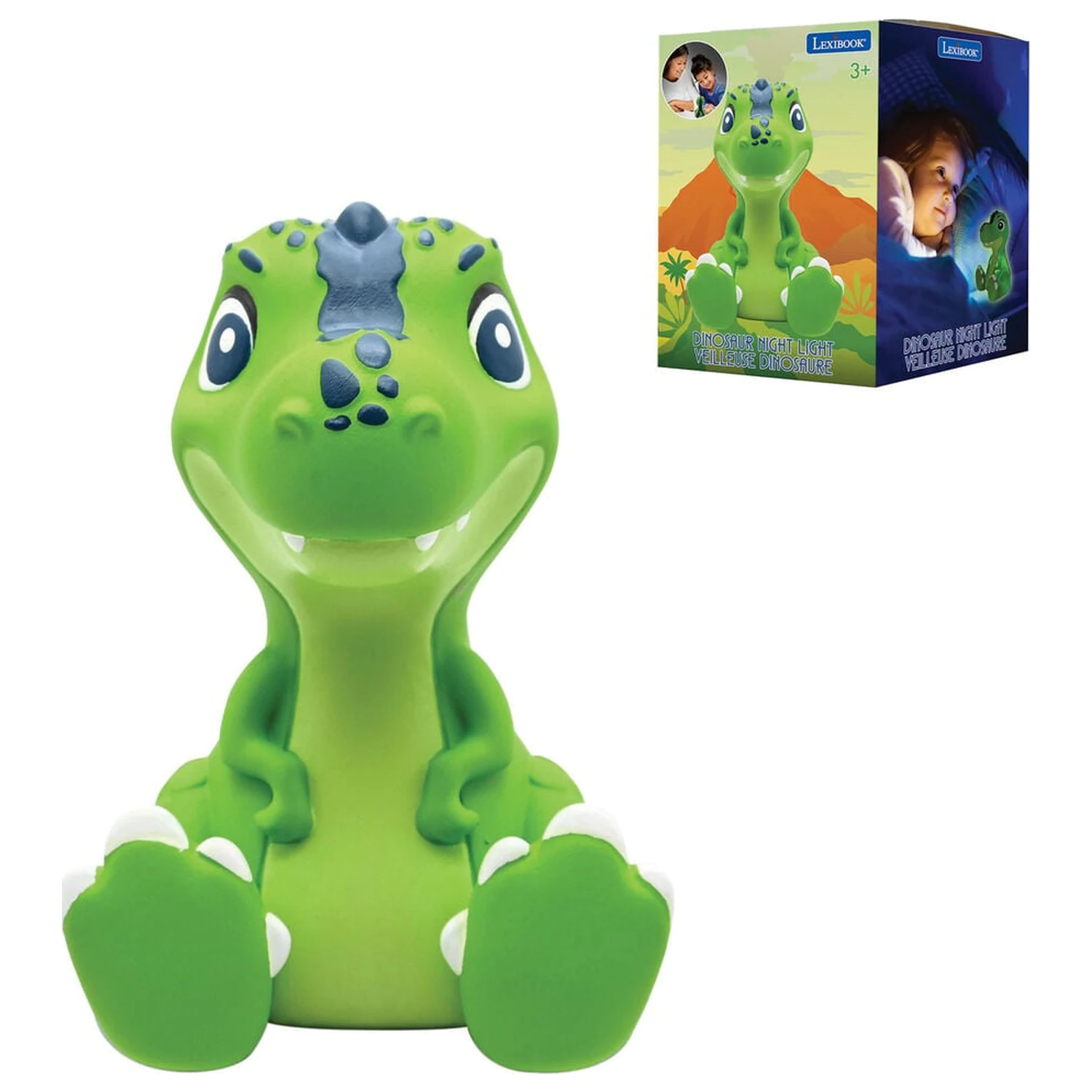 3D nočné svetlo s dinosaurami produktová fotografia