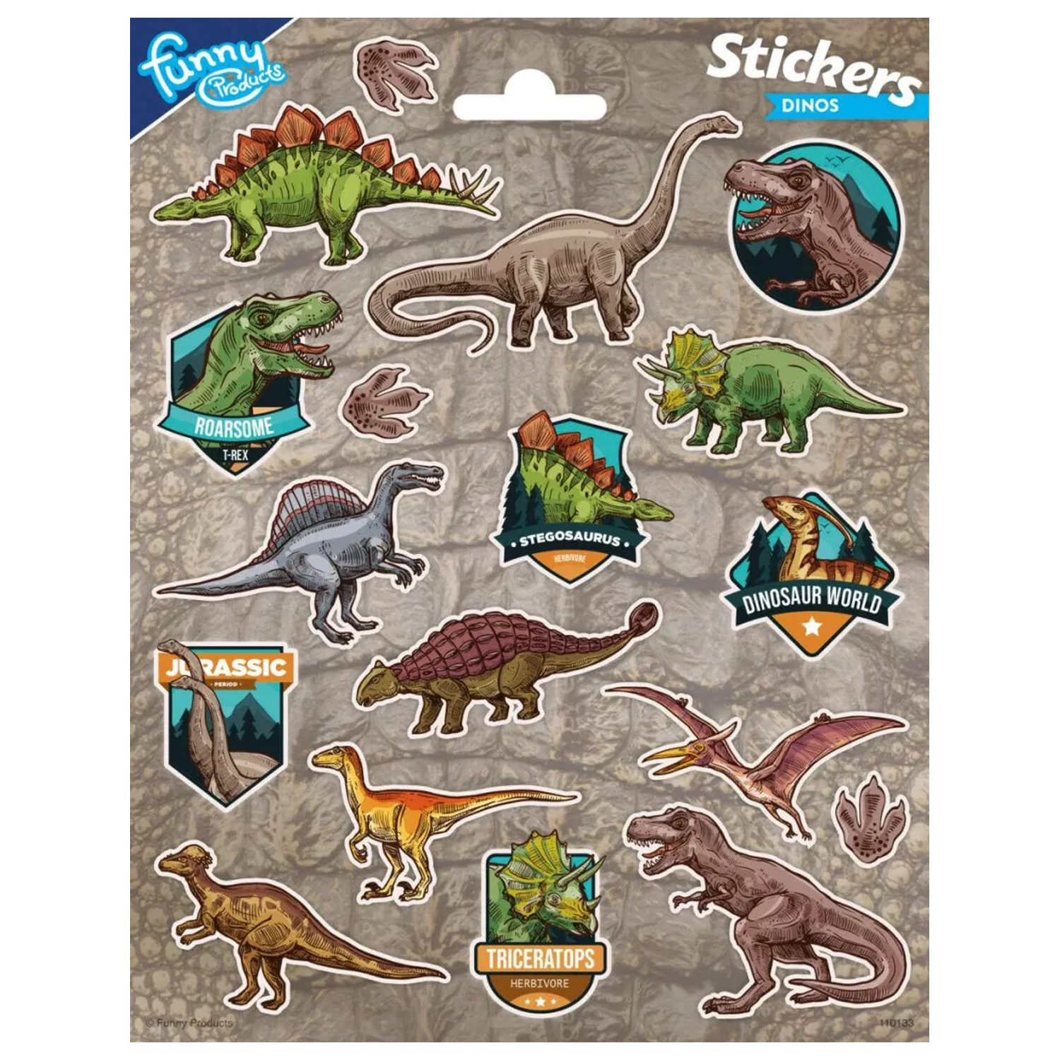 Dinosaurus Roarsome nálepka produktová fotografia