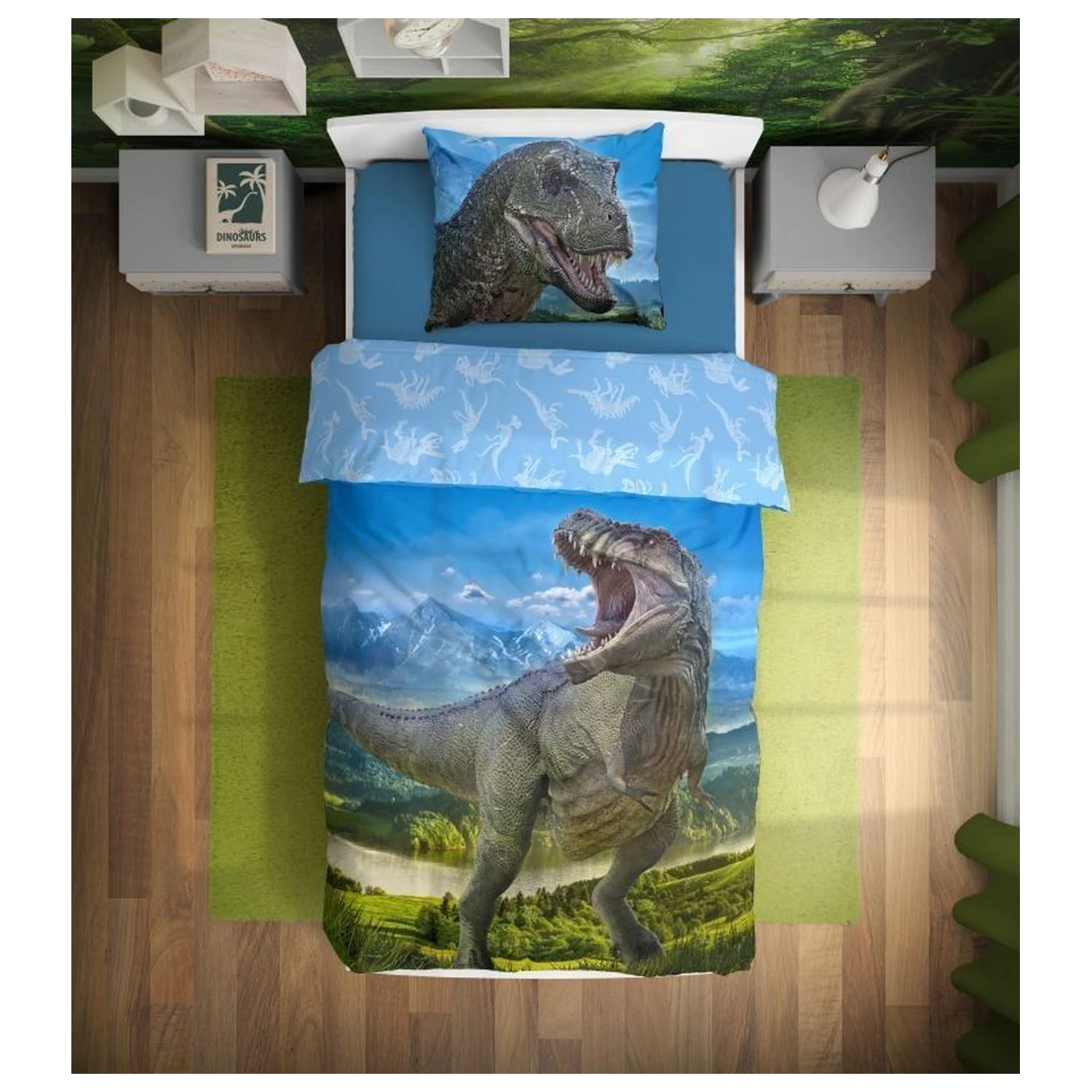 Dinosaur T-Rex obliečka na paplón produktová fotografia
