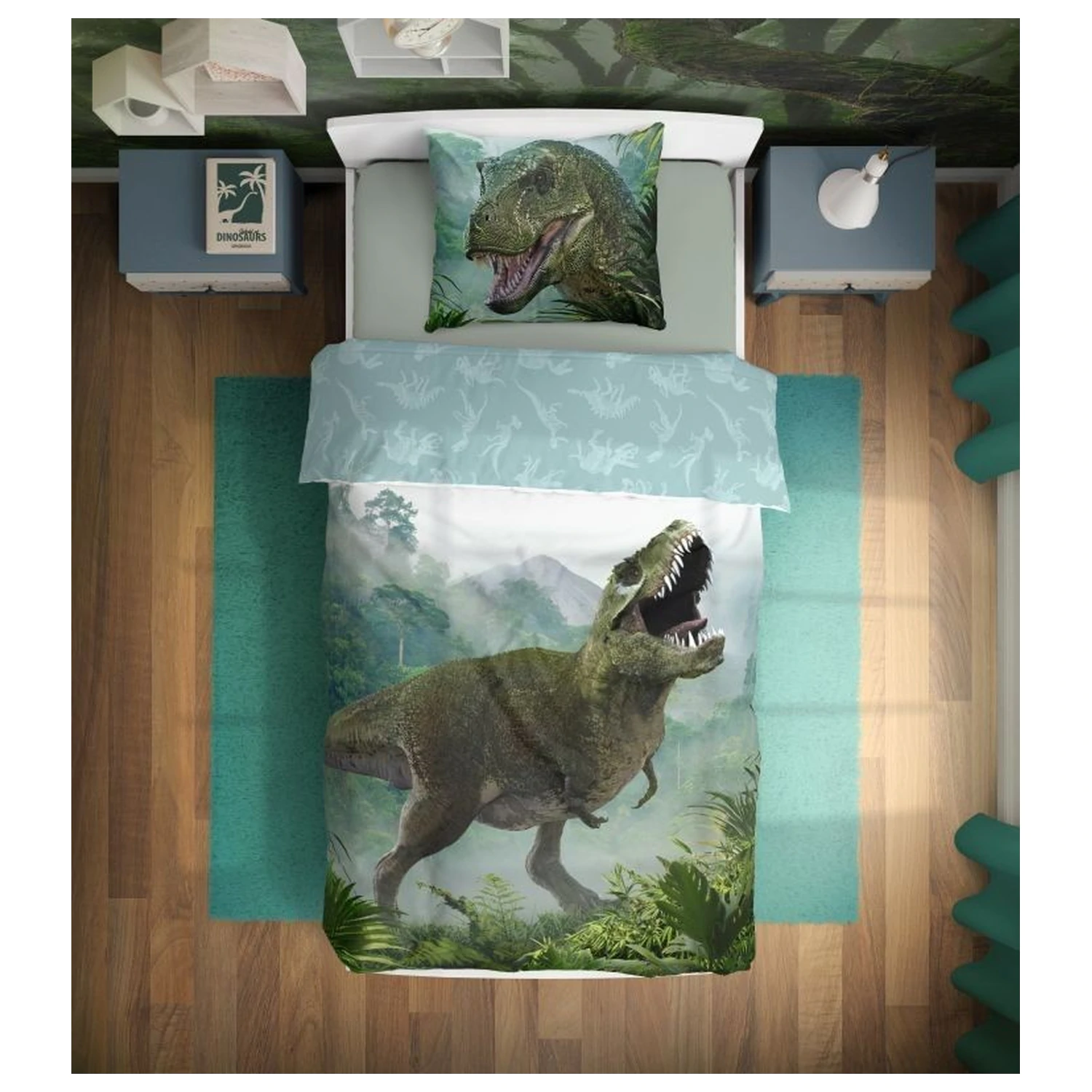 Dinosaur T-Rex Forest obliečka na perinu produktová fotografia