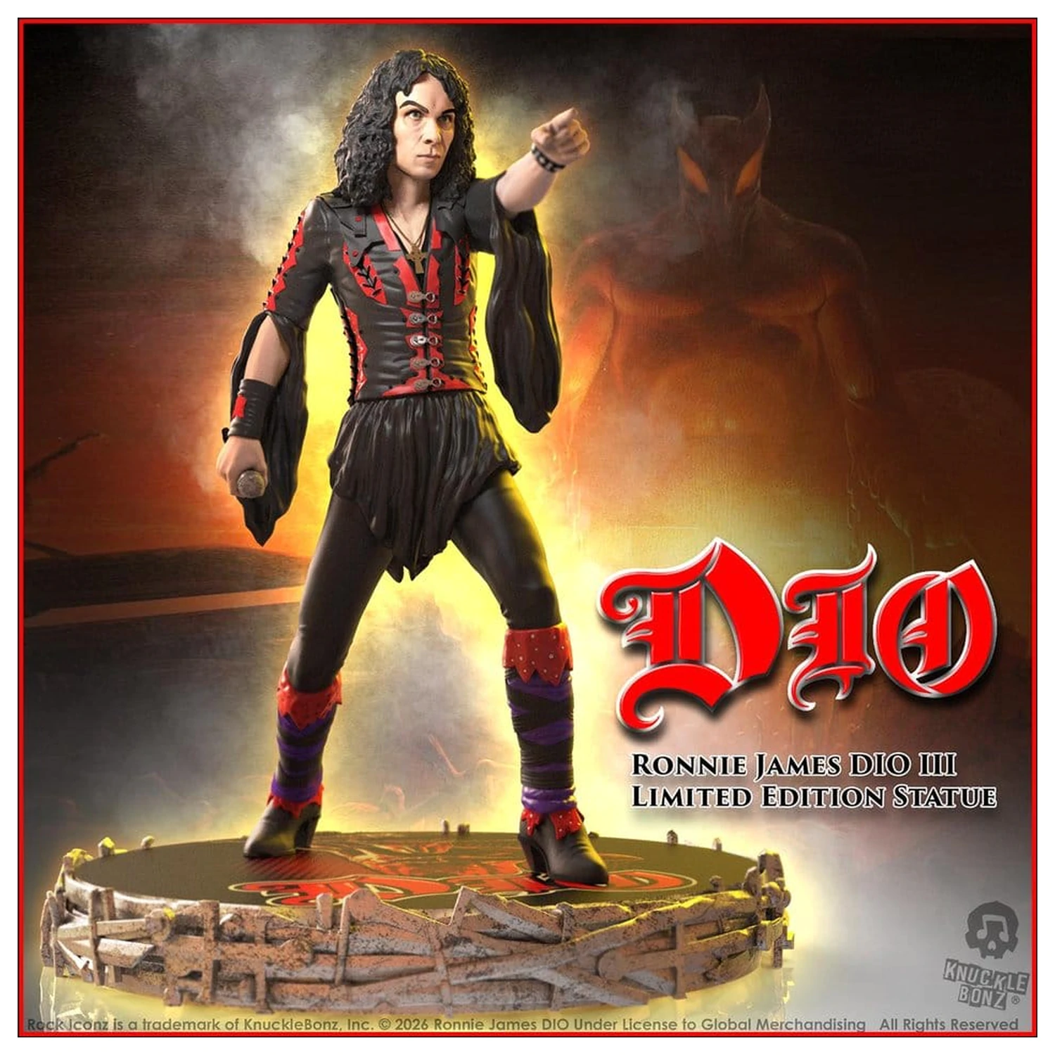 Dio Rock Iconz Socha Ronnie James Dio III 18 cm produktová fotografia